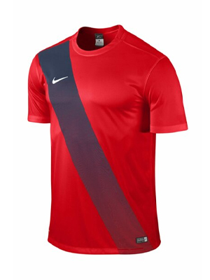 Nike Sash Clearance Football Shirt Red/Navy NI-11 - Teamwear Sale