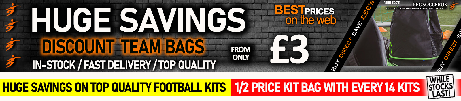 Discount Football Team Bags