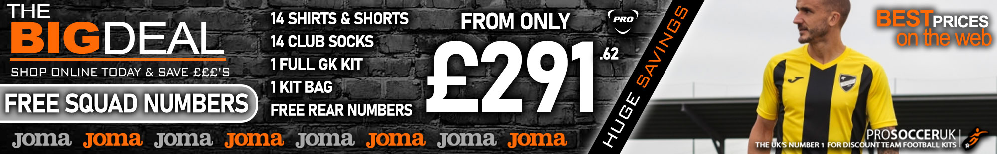 Joma Football Kit Bundles