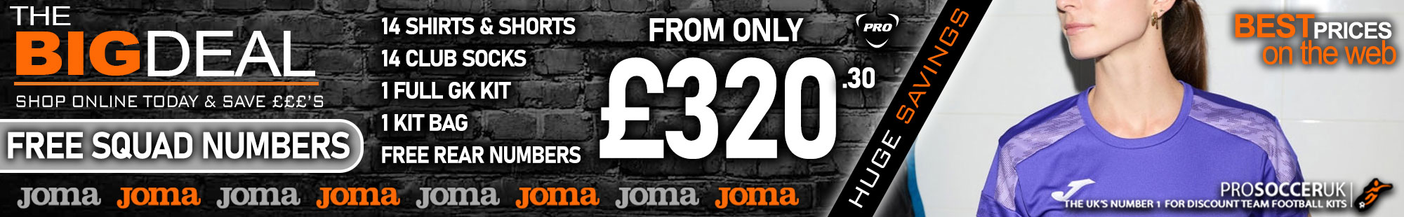 Joma 11 A-side Womens Kit Bundles