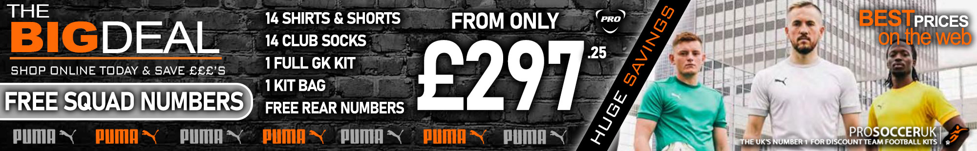 Puma Football Kit Bundles