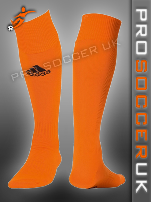 orange adidas football socks