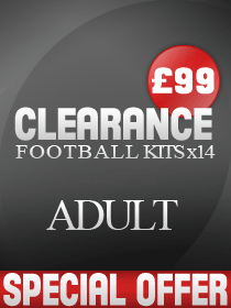 Clearance football kits - cheap 