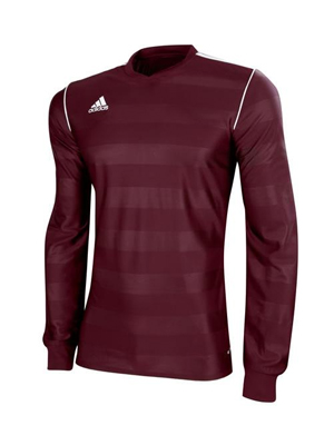 Adidas Tabela Clearance Football Shirt Maroon/White LS - Sale