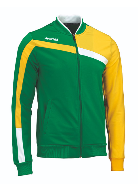 Errea Clearance Full Zip Andromeda Jacket Green/Yellow BX4