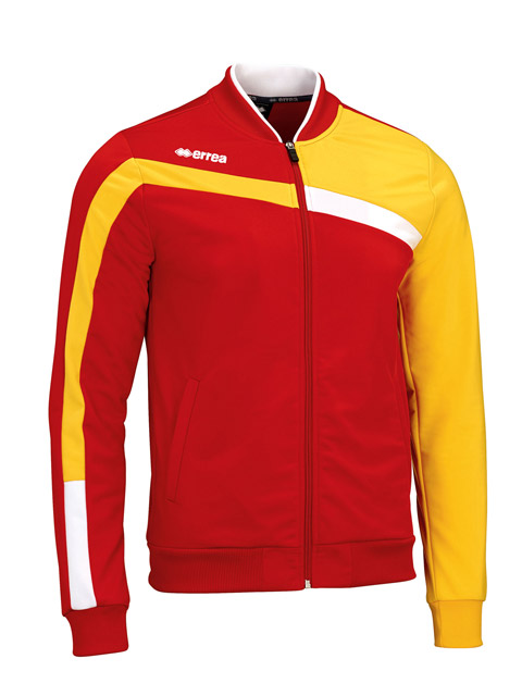 Errea Clearance Full Zip Andromeda Jacket Red/Yellow BX4