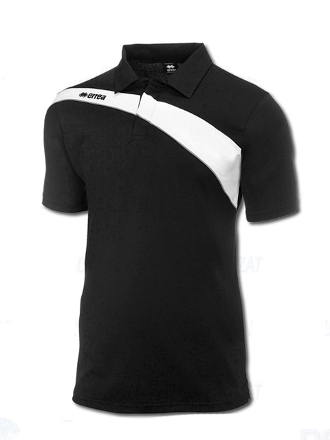 Errea Clearance Canberra Polo Shirt Black/White BX7