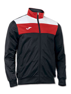 Joma Crew Clearance Football Training Jacket Black/Red/White