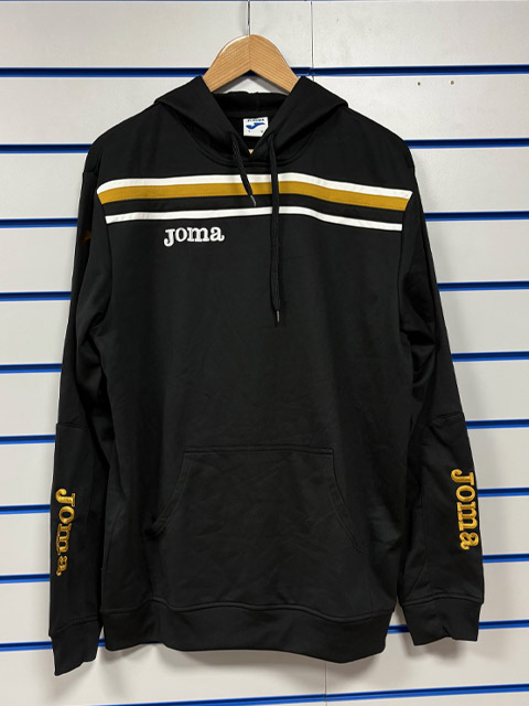 Joma Clearance Hooded Top Black/Gold/White BX9