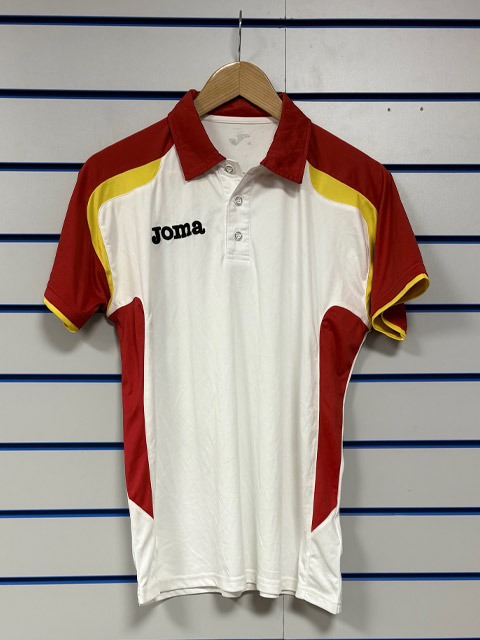 Joma Clearance Polo Shirt White/Red/Yellow BX9
