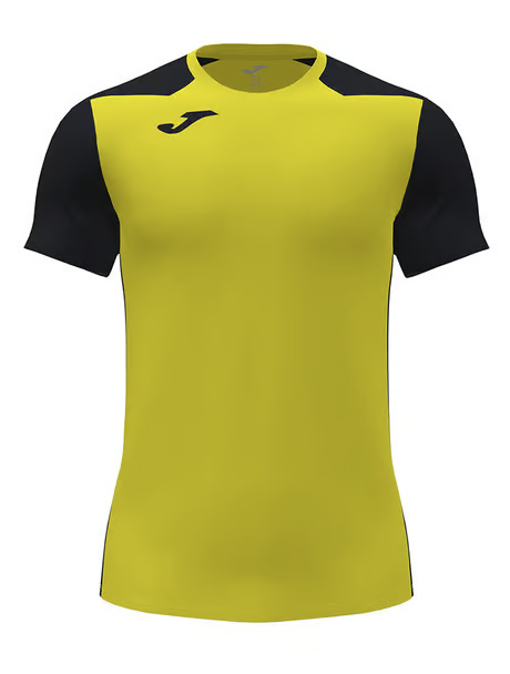 Joma Record II SS Clearance Shirt Yellow Black