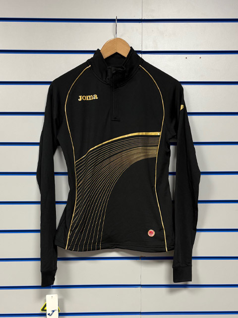 Joma Clearance Womens Mid-Layer Top Black/Gold BX9