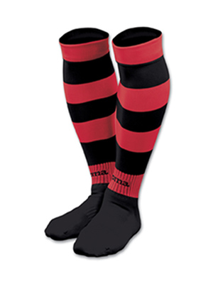 Joma Zebra Clearance Football Socks Red/Black