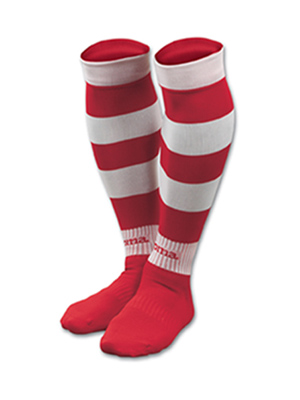 Joma Zebra Clearance Football Socks Red/White