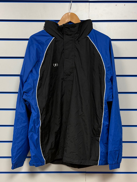Prostar Clearance 1/4 Zip Rain Jacket - Black/Royal BX7
