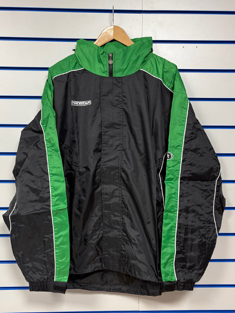 Prostar Clearance Hurricane Shower Jacket Black Green BX8