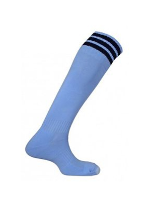 Prostar Mercury 3 Stripe Clearance Football Socks Sky/Navy PRO-124f