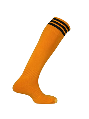 Prostar Mercury 3 Stripe  Clearance Football Socks Tang/Black PRO-124c