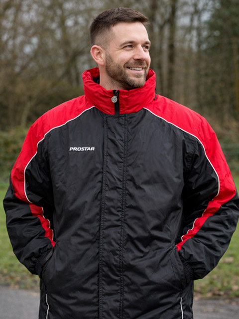 Prostar Clearance Padded Jacket Black Red BX3