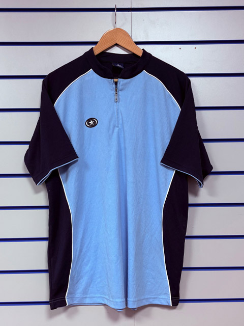 Prostar Clearance Polo Top with Zip Sky/Navy BX9