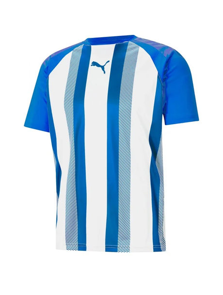 Puma Liga Striped Clearance Jersey - Electric Blue / Lemonade White