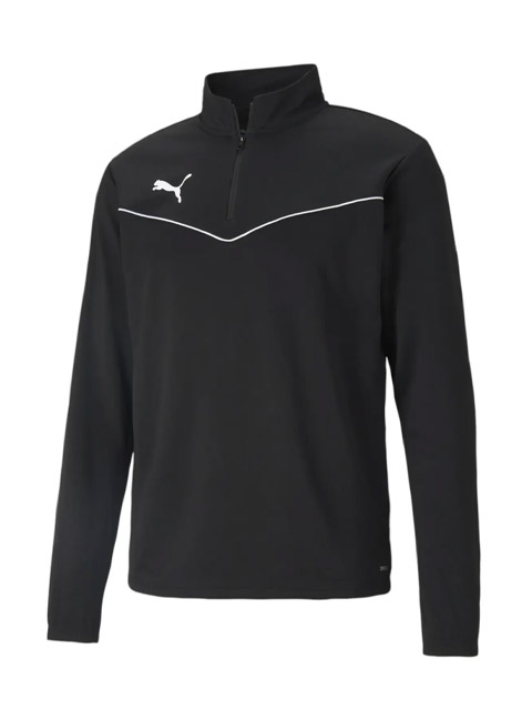Puma Clearance Team Rise 1/4 Zip Top Black/White BX8