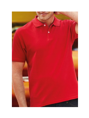 Fruit of the Loom Plain Clearance Polo Shirt - Red