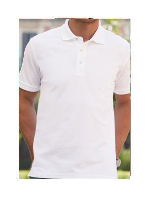 Fruit of the Loom Plain Clearance Polo Shirt - White