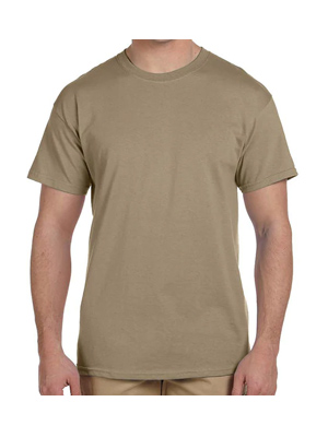 Fruit of the Loom Plain Clearance T-Shirt - Khaki