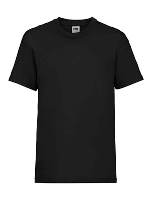 Fruit of the Loom Kids Plain Clearance T-Shirt - Black