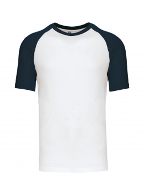 Fruit of the Loom Baseball Tee Clearance T-Shirt - White/Navy