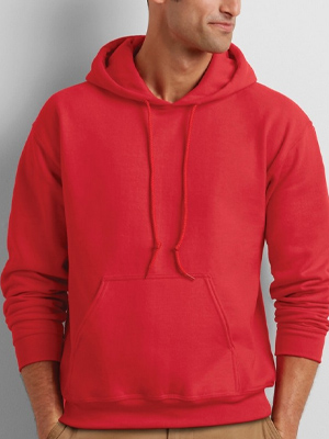 Gildan Plain Clearance Hoody - Red