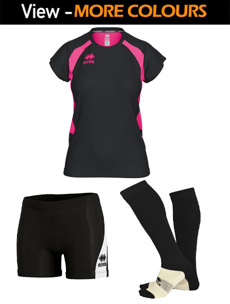 Errea Anika Womens Short Sleeve Strip
