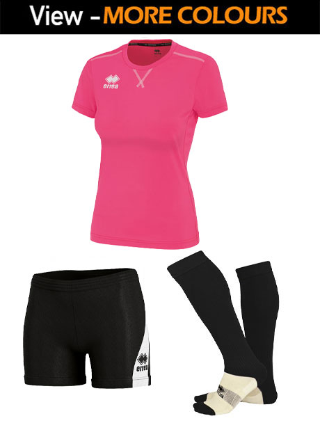 Errea Marion Womens Short Sleeve Strip