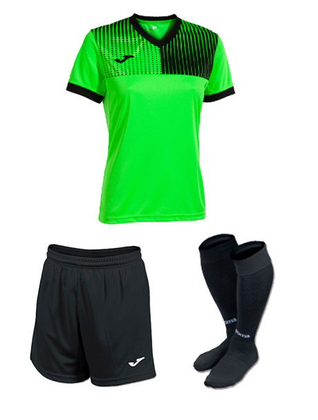 Joma Eco Supernova Womens Short Sleeve Strip