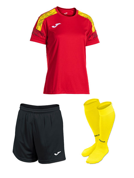 Joma Championship VIII Womens Short Sleeve Strip