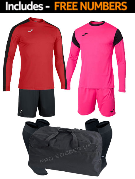 Joma Academy III Long Sleeve Kit Bundle