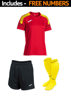 Joma Championship VIII Womens SS Full Kit Set  - Team Kits