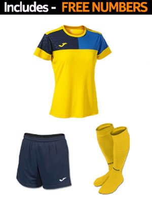 Joma Crew V Womens SS Full Kit Set  - Team Kits