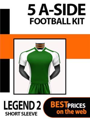 Legend II Short Sleeve 5 A Side Football Kit