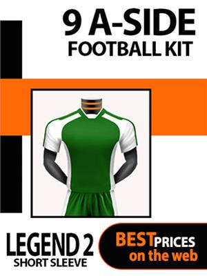 Legend II Short Sleeve 9 A Side Football Kit
