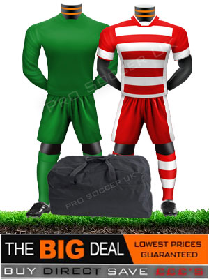 Hoop Short Sleeve Junior/School Football Kit Pack