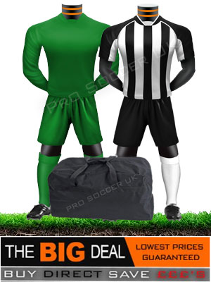 Team Short Sleeve Junior/School Football Kit Pack