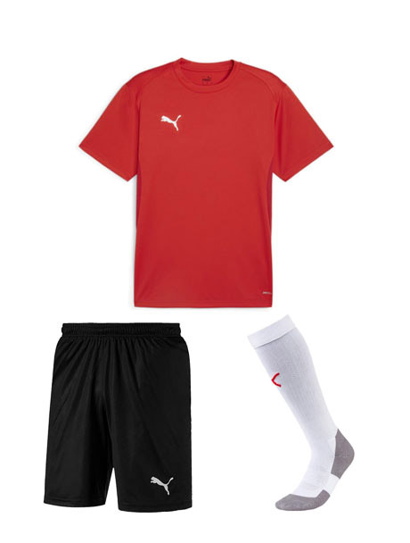 Puma Team Rise Match Short Sleeve Strip