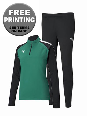 Puma Team Liga Training 1/4 Zip Top Womens Tracksuit Set