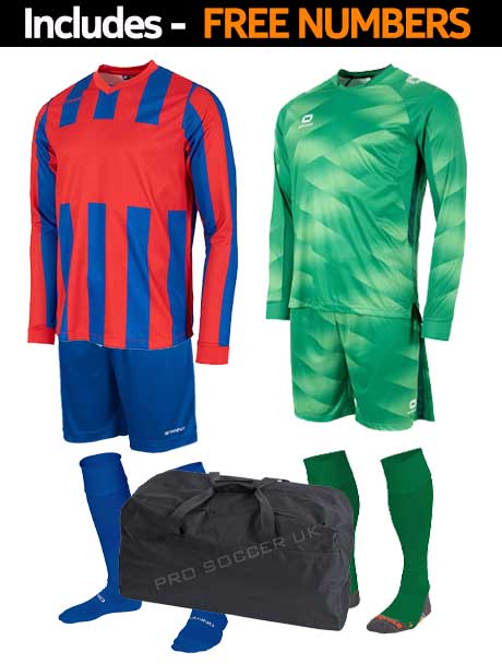 Stanno Aspire Long Sleeve Football Team Kits - Kids x10