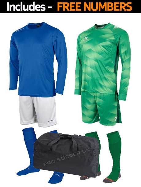 Stanno Field Long Sleeve Football Team Kits - Kids x10