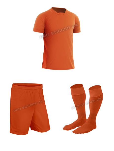 Academy Orange Short Sleeve Football Kits