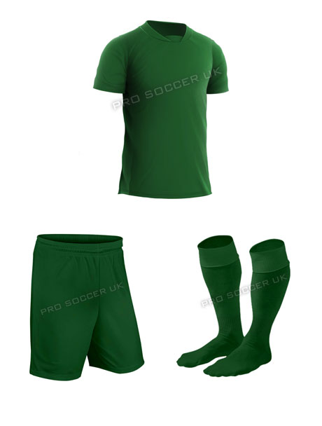 Academy Green Short Sleeve Football Kits