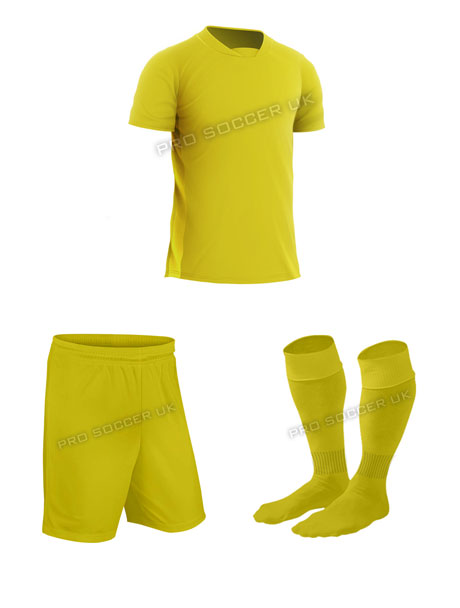 Academy Yellow Short Sleeve Football Kits